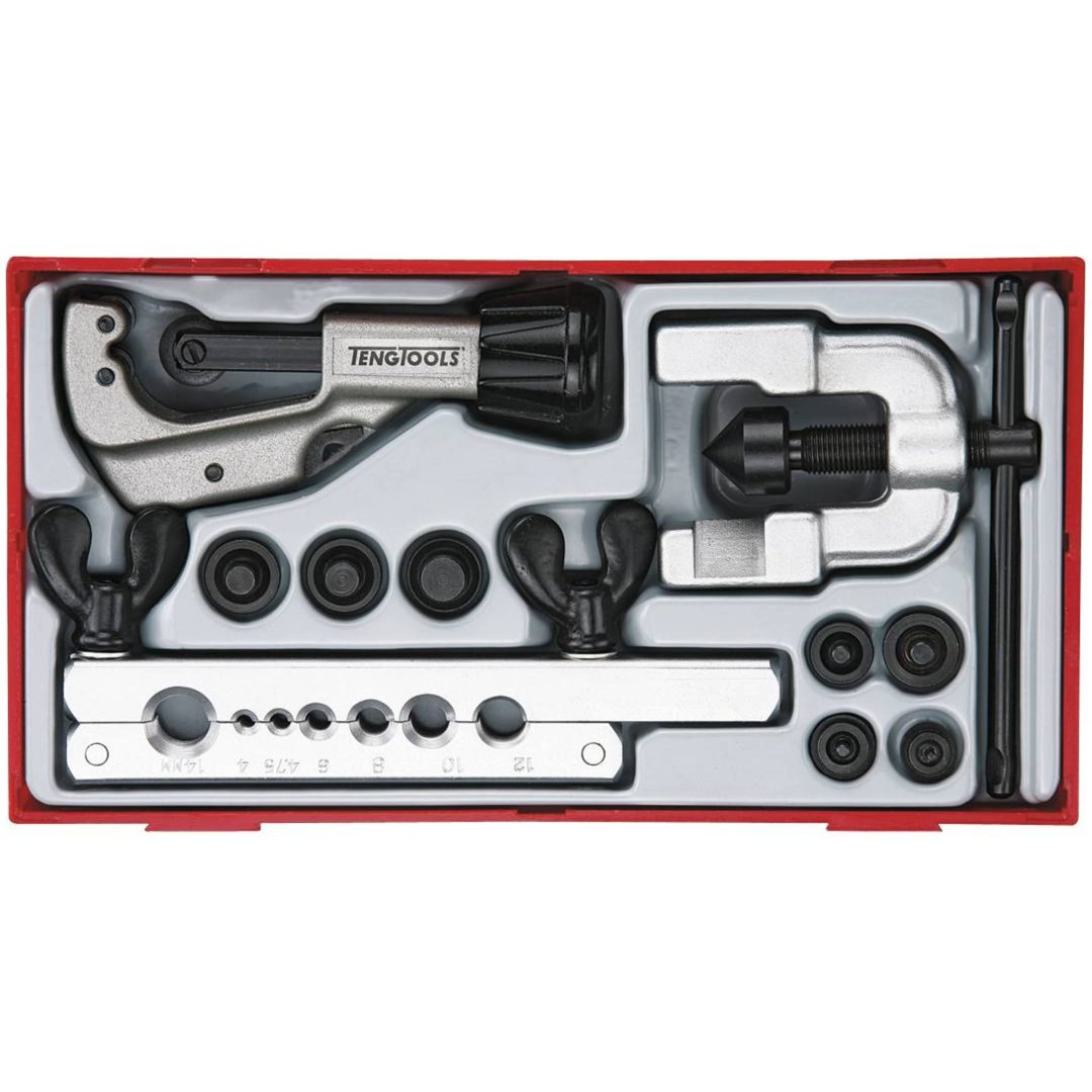 10 dele Rør-/Flangeværktøjssæt TTTF10 Teng Tools RØR/FLANGE VÆRKTØJSSÆT 10 DELE