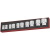 10 dele toppsæt med 3/4" firkantbeslag TEX3410 Teng Tools TOPNØGLESÆT 3/4 22-50MM 10 DELE – miniature 2