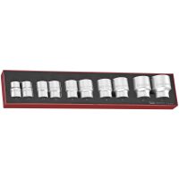 10 dele toppsæt med 3/4" firkantbeslag TEX3410 Teng Tools