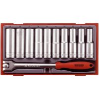11 dele topnøglesæt med 1/2" firkantbeslag TT1211 Teng Tools