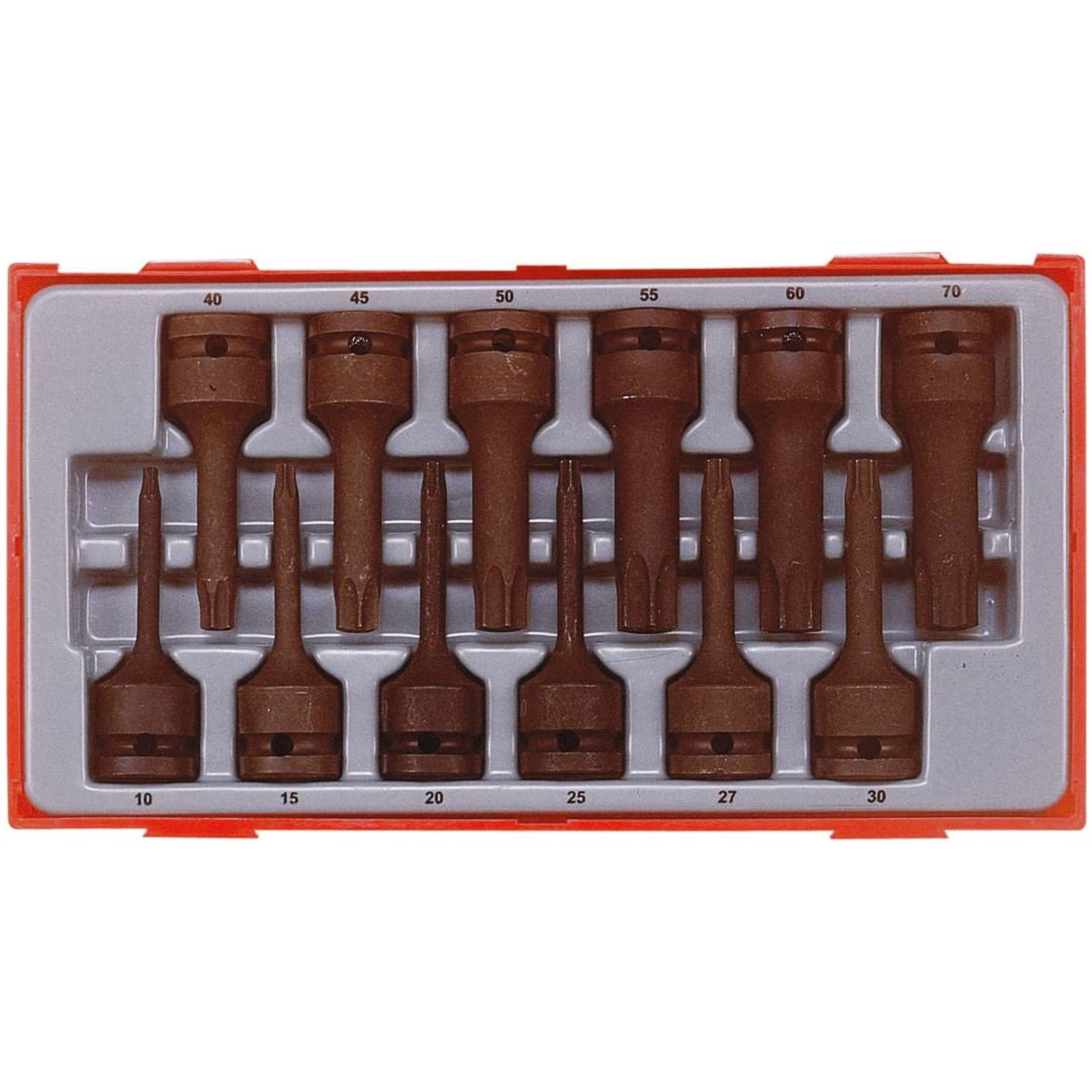 12 dele Krafttopbitsæt TX TT9212TX Teng Tools KRAFTHYLSEBITSÆT TX 12 DELE