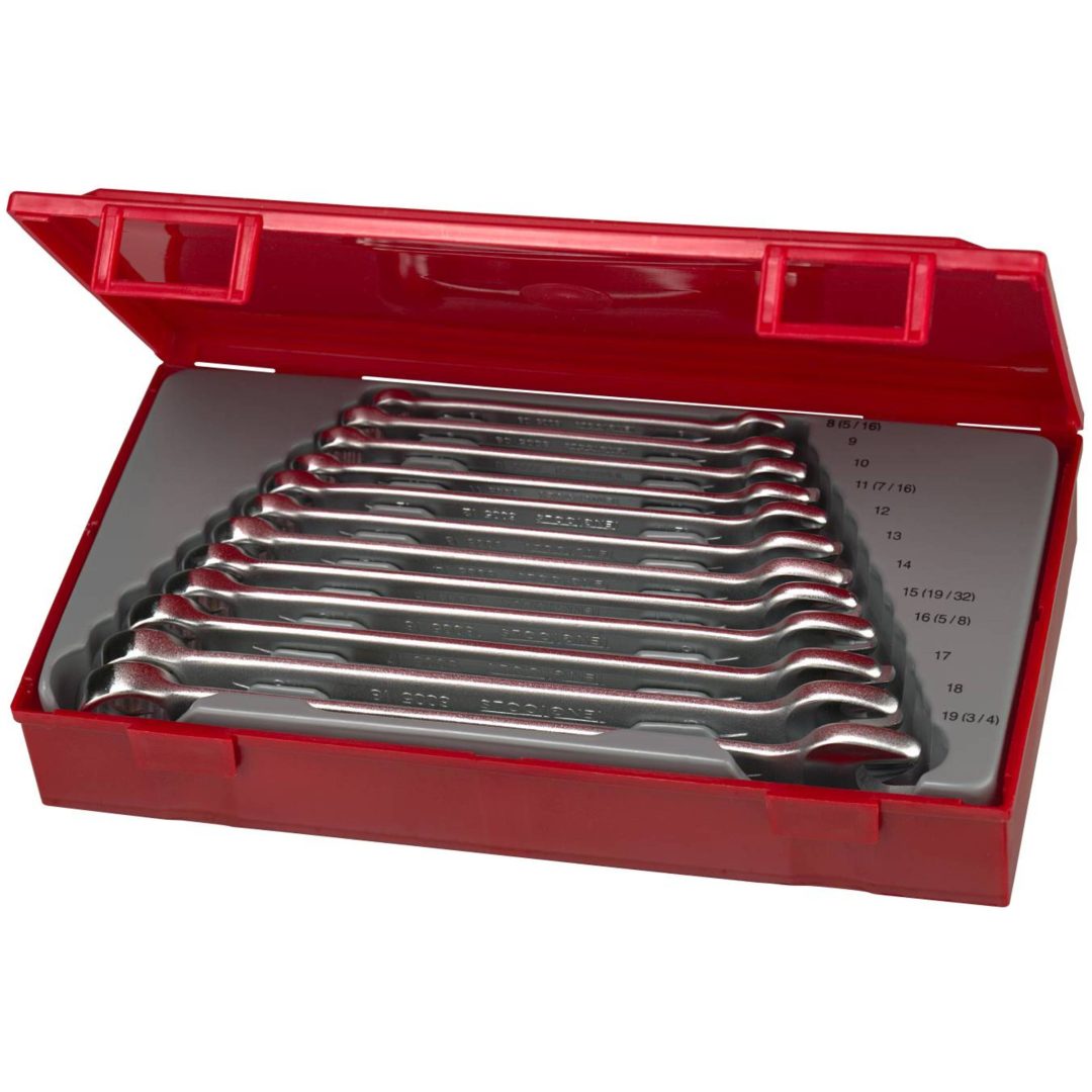 12 dele U-ringgaffelnøgler i sæt TT1236 Teng Tools U-RINGNØGLESÆT MM TT1236 – billede 2