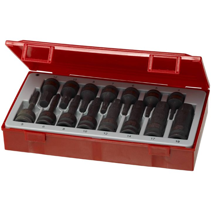 15 dele Krafttopbitsæt (unbrako) til indvendige sekskanthuller TT9015HX Teng Tools KRAFTTOPNØGLESÆT SEKSK. 15 DEL – billede 2