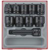 16 dele Krafttopnøgle sæt med 3/4" firkantfæste TTD9416 Teng Tools KRAFTTOPPESÆT 3/4 16 DELE – miniature 1