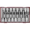 16 dele sekskantet topbitsæt med 1/2" firkantbeslag TTHEX16 Teng Tools TOPNØGLESÆT 1/2 SEKSKANT MM 16 – miniature 1