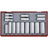 16 dele topnøglesæt med 3/8" firkantfæste TT3816 Teng Tools HYLSESÆT LANGE 3/8 MM TT3816 – miniature 1