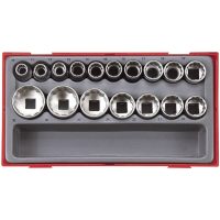 17 dele topnøglesæt med 1/2" firkantfæste TT1217 / TT1217-6 Teng Tools