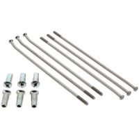 17" Spokes set - Silver/Silver 36 spokes ART