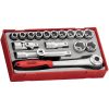 18 dele topnøglesæt med 1/2" firkantfæste TT1218 / TT1218-6 Teng Tools TOPNØGLESÆT 1/2 TT1218 – miniature 2