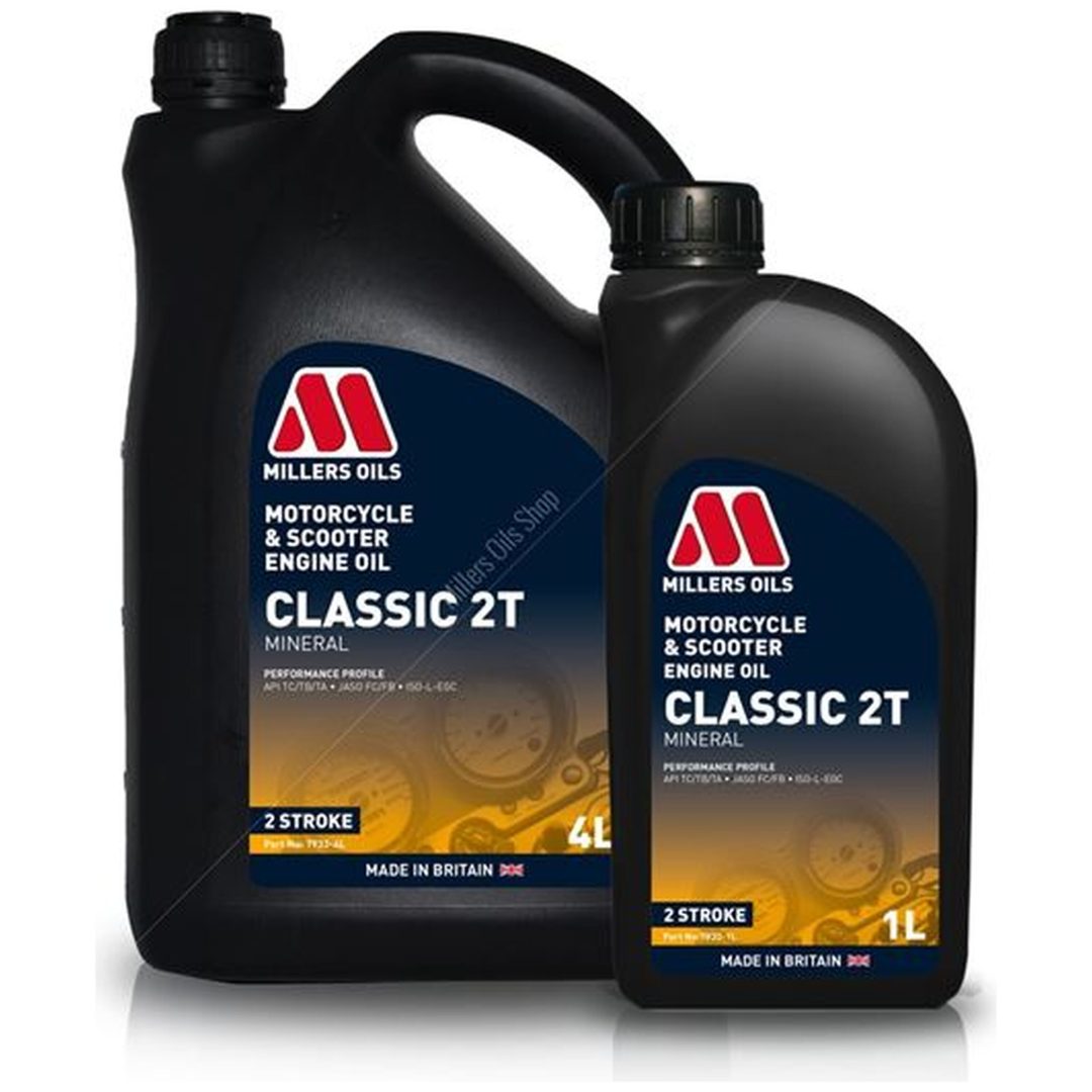 2-taktsolie Mineral Classic 2T Millers Oils 1 liter