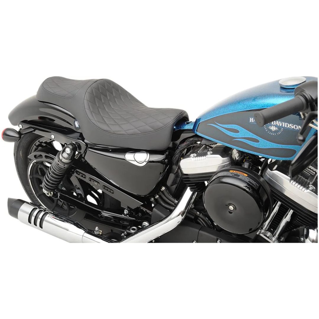 2-Up Sæde Caballro Sort DRAG SPECIALTIES Diamond Stitch – billede 5