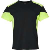 210 T-shirt Black/fluoresant yellow XS