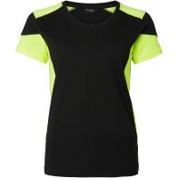 211 T-shirt w Black/fluoresant yellow L