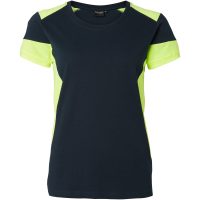 211 T-shirt w Navy/fluoresant yellow XL