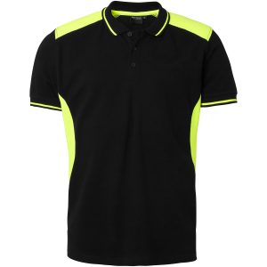 213 Polo Black/fluoresant yellow XL
