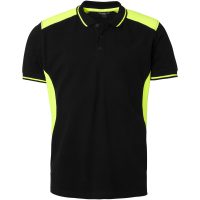213 Polo Black/fluoresant yellow XXL