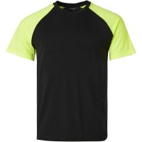 225 T-shirt Black/fluoresant yellow 4XL