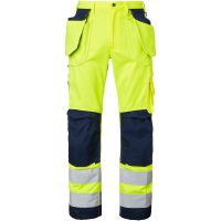 2516 Craftsmen Trousers Fluoresant yellow/navy C48