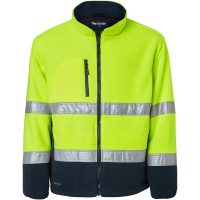 264 Fleece Fluoresant yellow/navy L
