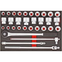 32 dele toppsæt med 3/4" firkantbeslag TTESK32 Teng Tools