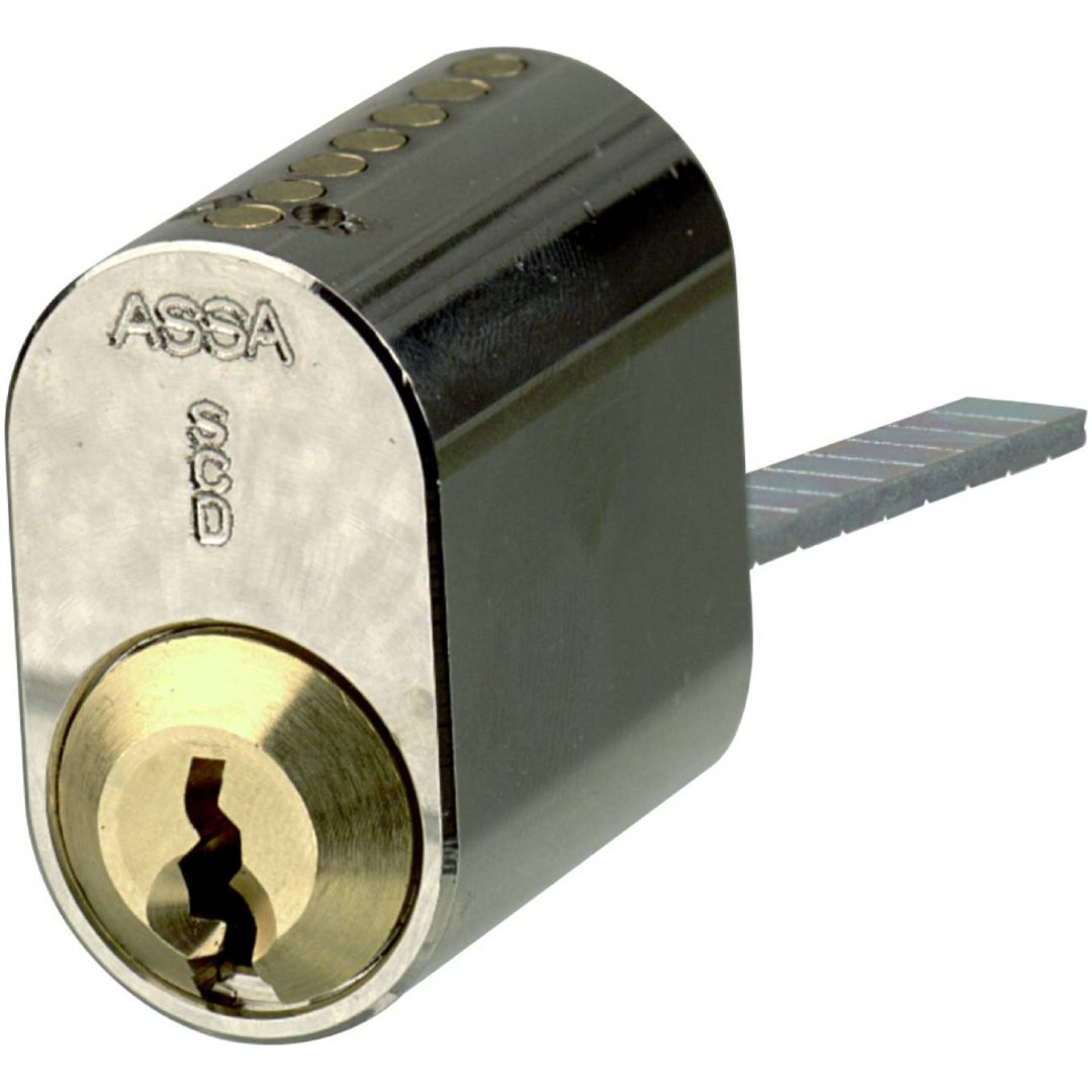 3ny Sb ASSA CYLINDERSÆT 1209/707 KROM – billede 6