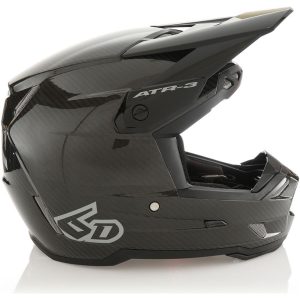 6D Helmet ATR-3 Solid Gloss Black FIM, M