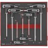 7 dele TX/TPX nøglesæt med T-håndtag TEDTX7 Teng Tools TX-NØGLESÆT EVA 7 DELE – miniature 1