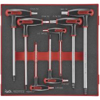 7-delt sekskantnøglesæt med T-håndtag TEDHEX7 Teng Tools
