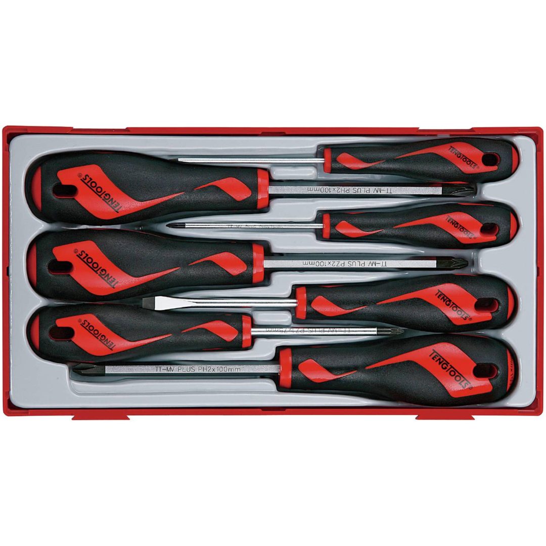 7-delt skruetrækkersæt TT917N Teng Tools SKRUETRÆKKERSÆT 7 DELE TT917N