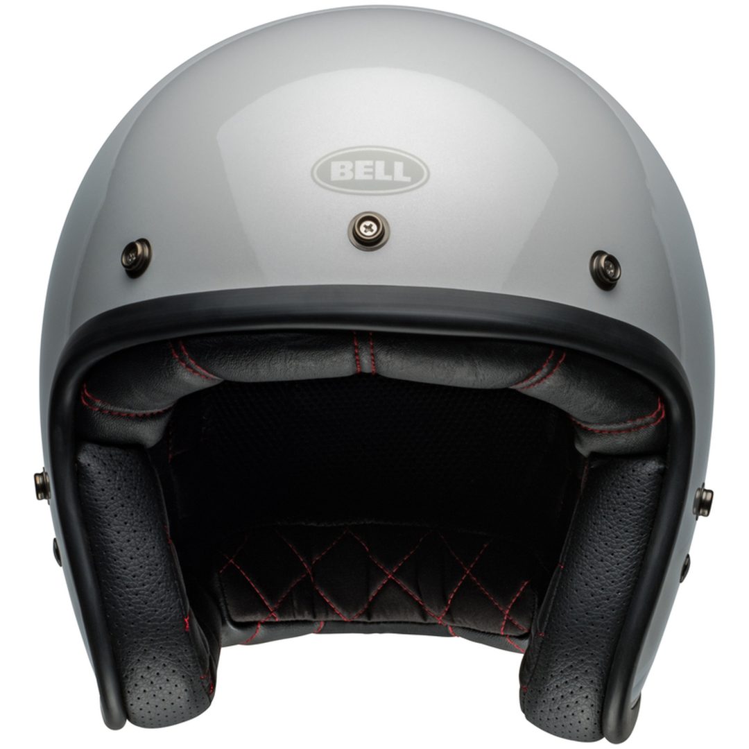 Åben Hjelm Custom 500 Glans Sølv Flake/sort BELL Small – billede 3