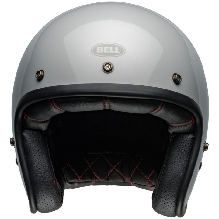 Åben Hjelm Custom 500 Glans Sølv Flake/sort BELL Small – billede 3
