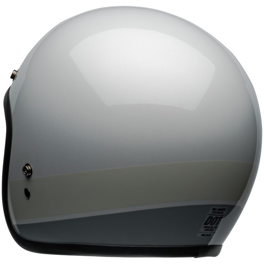 Åben Hjelm Custom 500 Glans Sølv Flake/sort BELL Small – billede 4