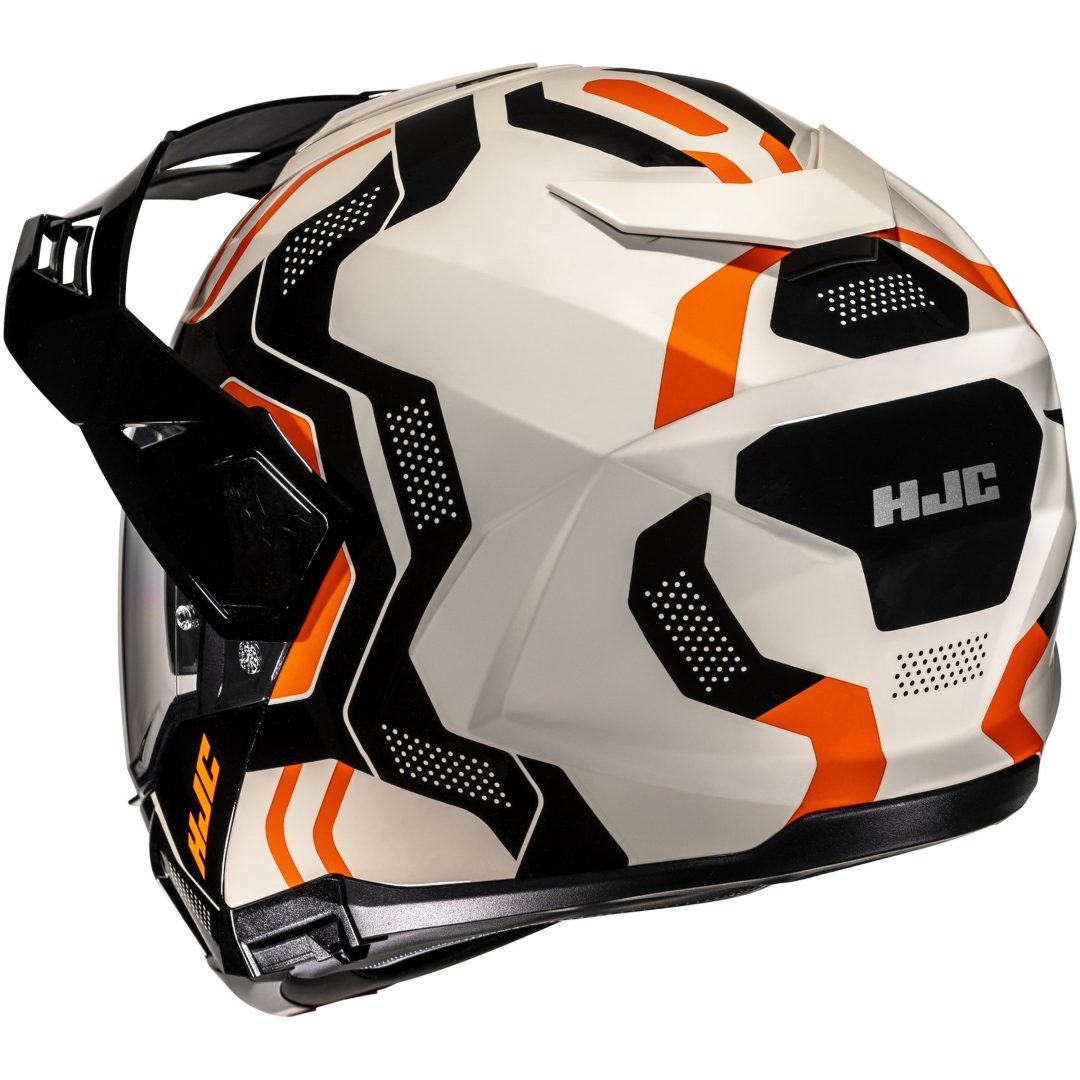 Åben hjelm i80 Velly Sand/Orange HJC s – billede 4