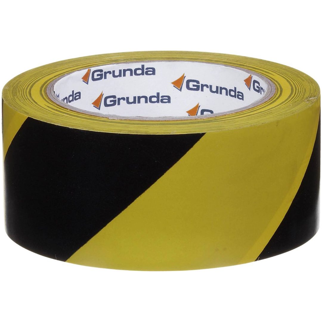 Advarselstape Grunda ADVARSELSTAPE GULSORT 50MMX33M – billede 3