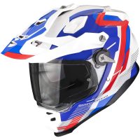 Adventure Hjelm ADF-9000 AIR PATROL Hvid/Blå/Rød Scorpion