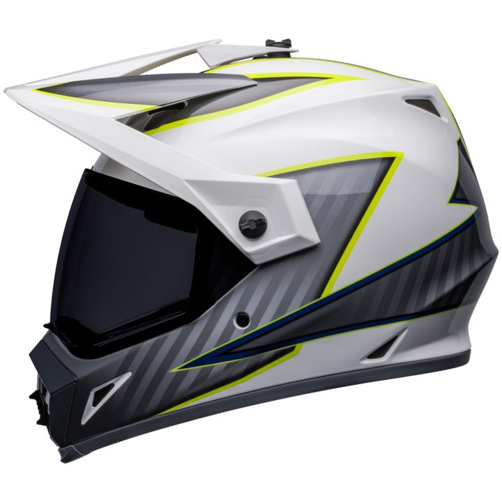 Adventure Hjelm MX-9 Dalton MIPS CE Neongul/Hvid Bell XXXL – billede 5