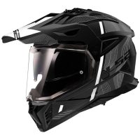 Adventure Hjelm Mx702 Pioneer Ii Hill Mat Sort/Hvid LS2