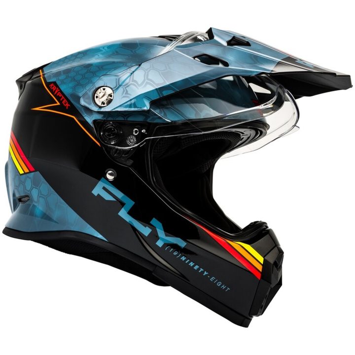Adventure Hjelm Trekker Kryptek Conceal Skifer/sort/rød/blå FLY RACING s – billede 2