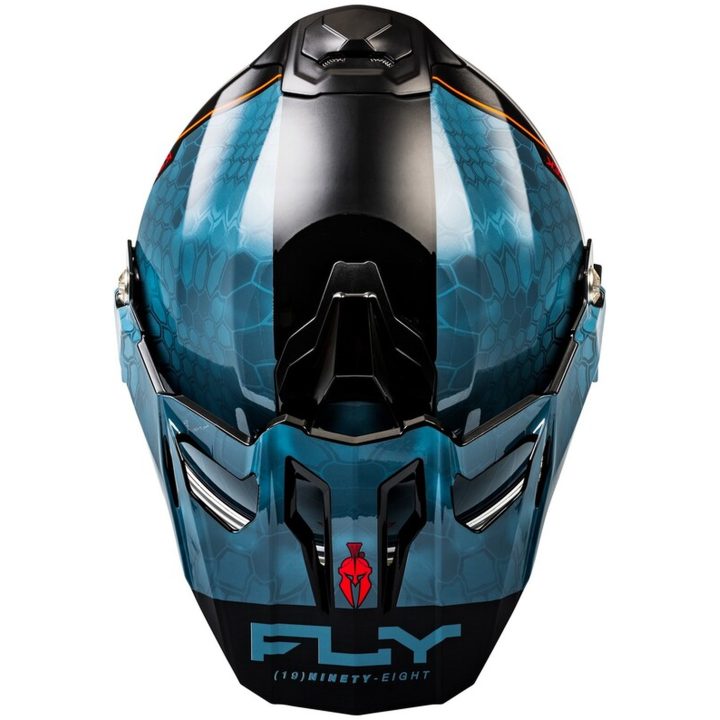 Adventure Hjelm Trekker Kryptek Conceal Skifer/sort/rød/blå FLY RACING s – billede 3