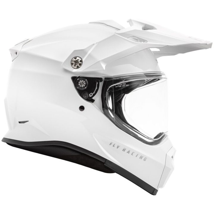 Adventure Hjelm Trekker Solid Hvid FLY RACING s – billede 5