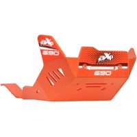 Adventure Skid Plate HDPE 8mm Orange KTM 690 ENDURO R/SMC R 26- AXP Racing