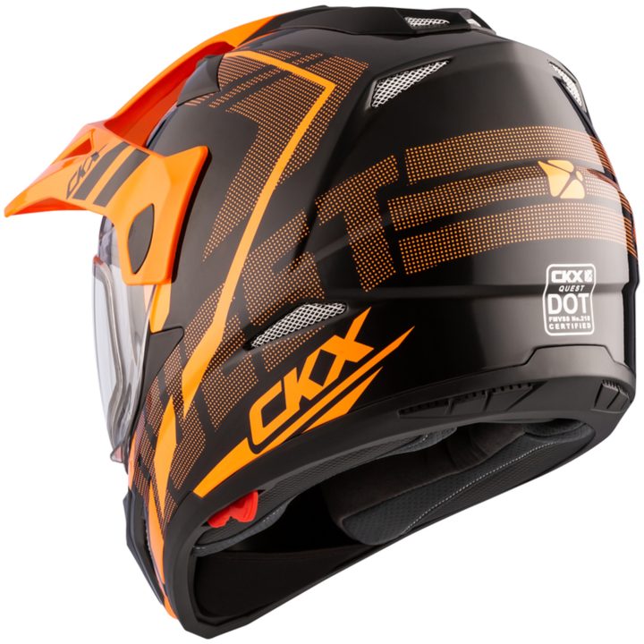 Adventurehjälm Quest RSV Moosek Orange CKX XS – billede 5