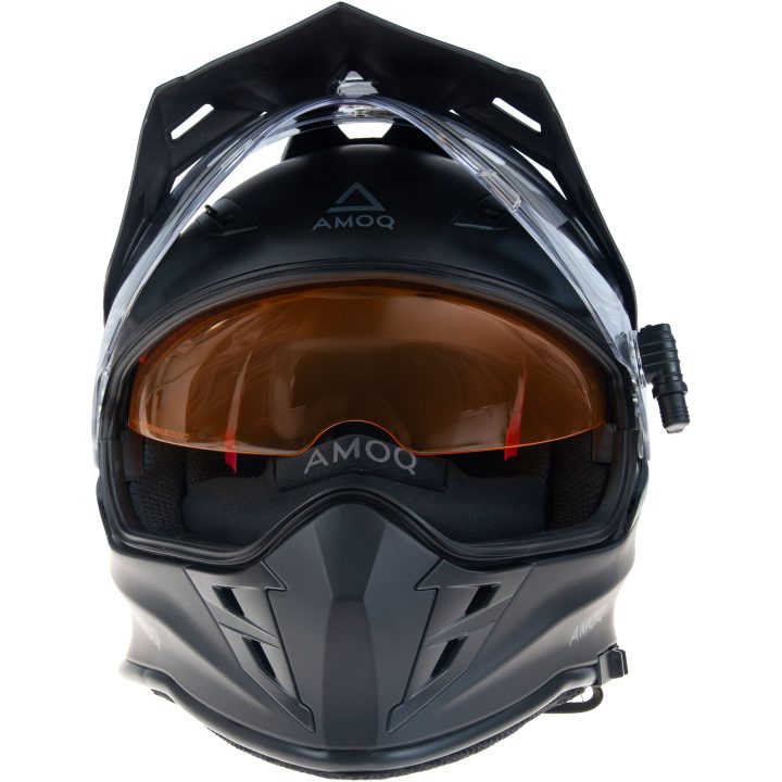 Adventurehjelm Adaptor med elvisir Sort Grå AMOQ XS – billede 4