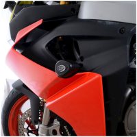 Aero Crash Protectors - Black Aprilia RS660 R&G Racing