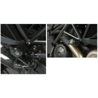 Aero Crash Protectors Black Ducati Diavel R&G Racing