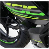 Aero Crash Protectors Black Kawasaki Ninja 400 R&G Racing