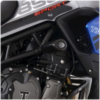 Aero Crash Protectors - White Triumph Tiger 850 Sport R&G Racing