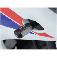 Aero LED Indicator Body Black / Lens Clear (Pair), Front & Rear R&G Racing