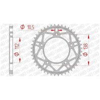 AFAM Chain kit 520 XHR4 - 16/41-114 - Steel Standard Rear Sprocket