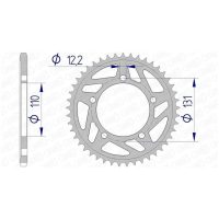 AFAM Chain kit 520 XHR4 - 17/44-118 - Alu Standard Rear Sprocket